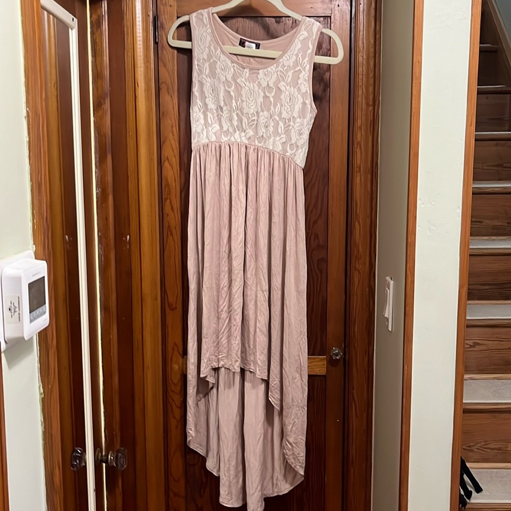 Maternity hi-lo dress